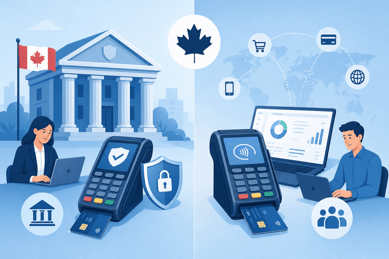 Canadian Bank Merchant Services vs Third-Party Processors